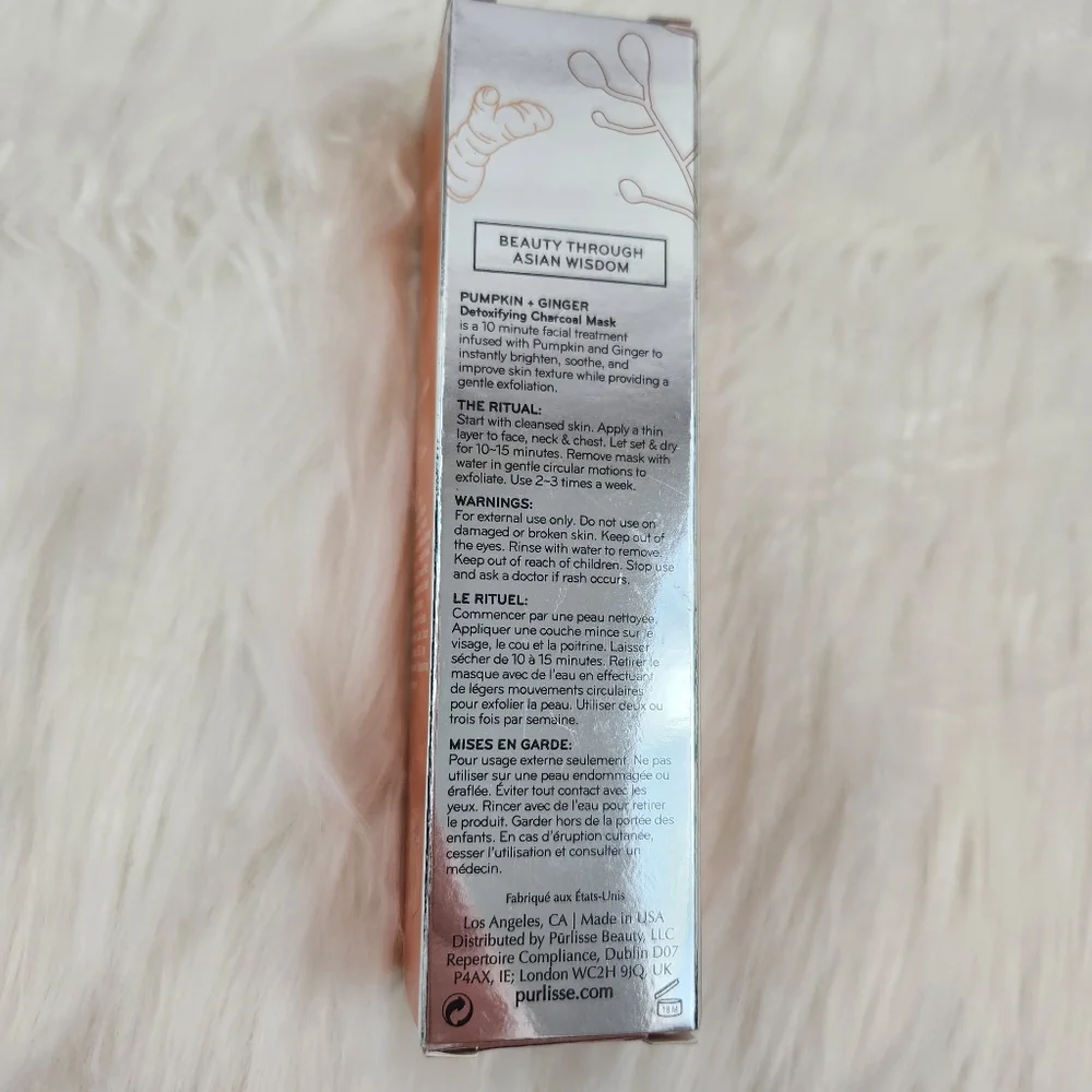 Purlisse Pumpkin and Ginger Detoxifying Charcoal Mask 2.5 oz